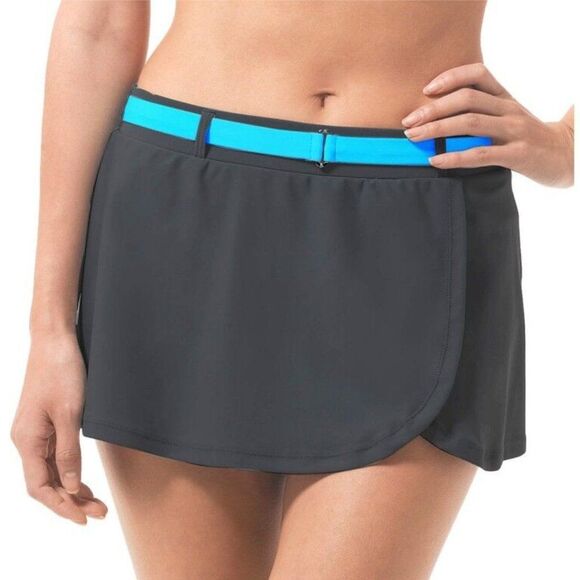 Free Country Other - Free Country Swim Skirt 2X Skater Skirt Plus Grey *